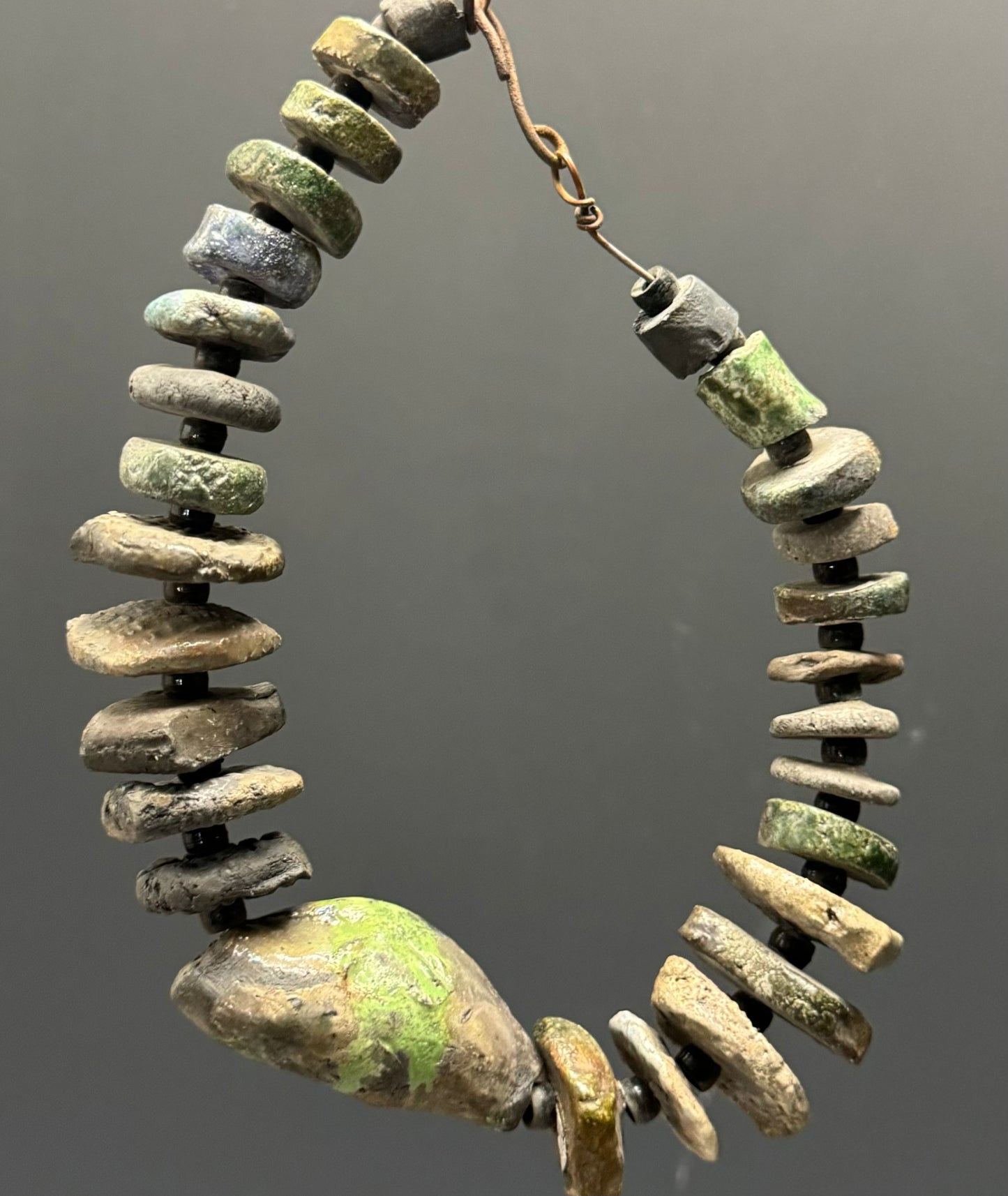 59 Beaded Raku Necklace