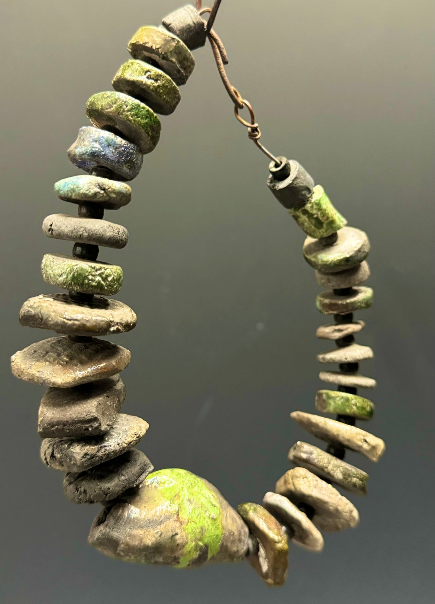 59 Beaded Raku Necklace