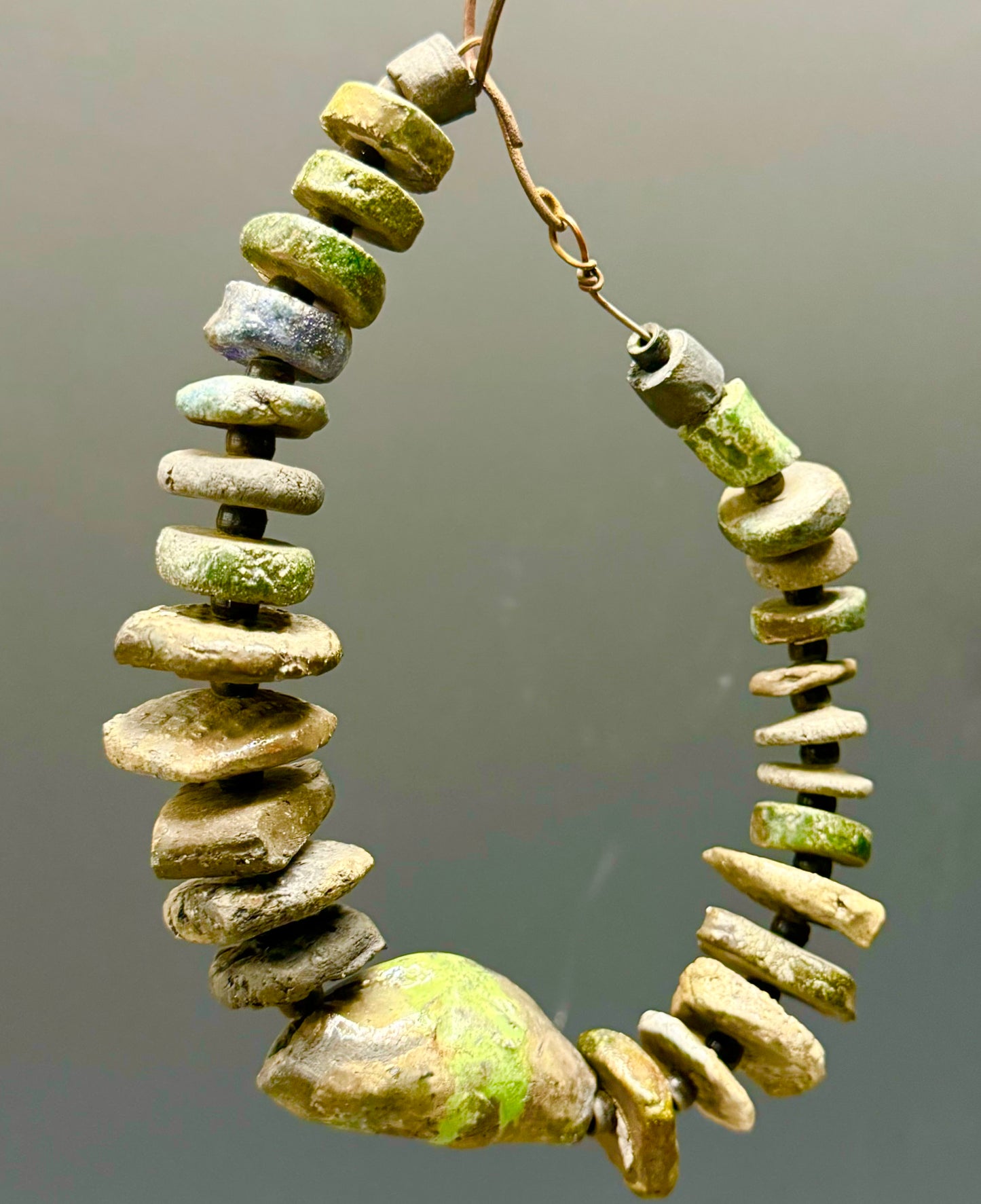 59 Beaded Raku Necklace