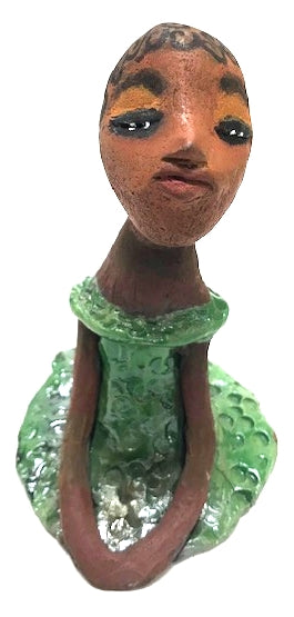 Anette stands 7" x 4" x 5" and weighs 1 lb.