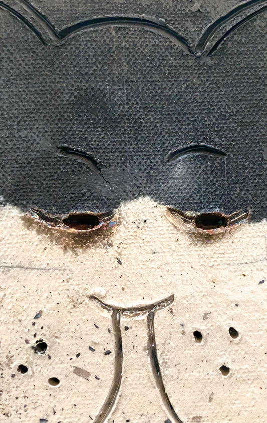 Raku Cat Tile-13