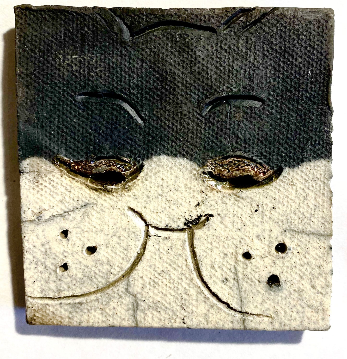 Raku Cat Tile-5