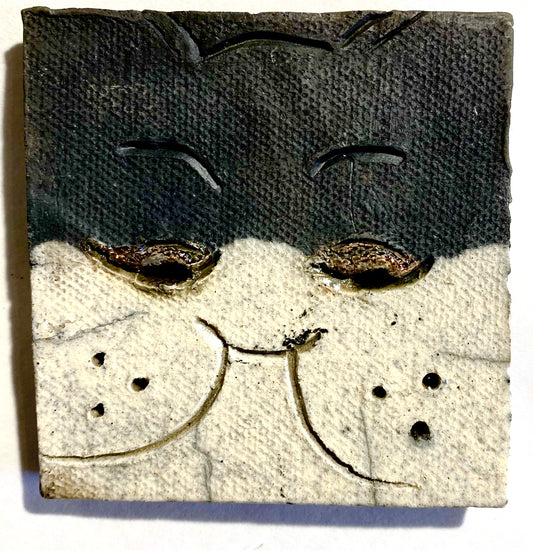 Raku Cat Tile-5