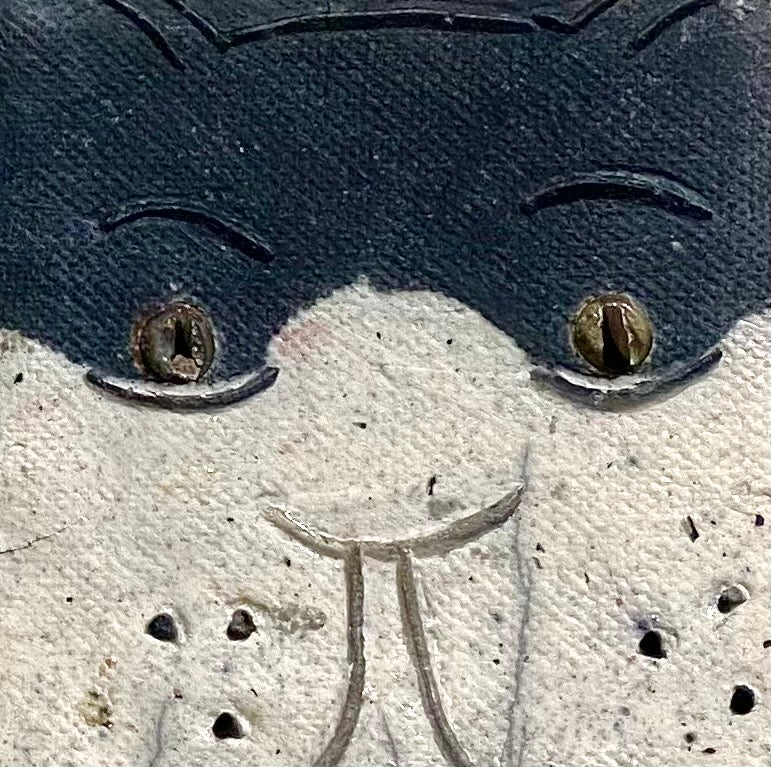 Raku Cat Tile-25