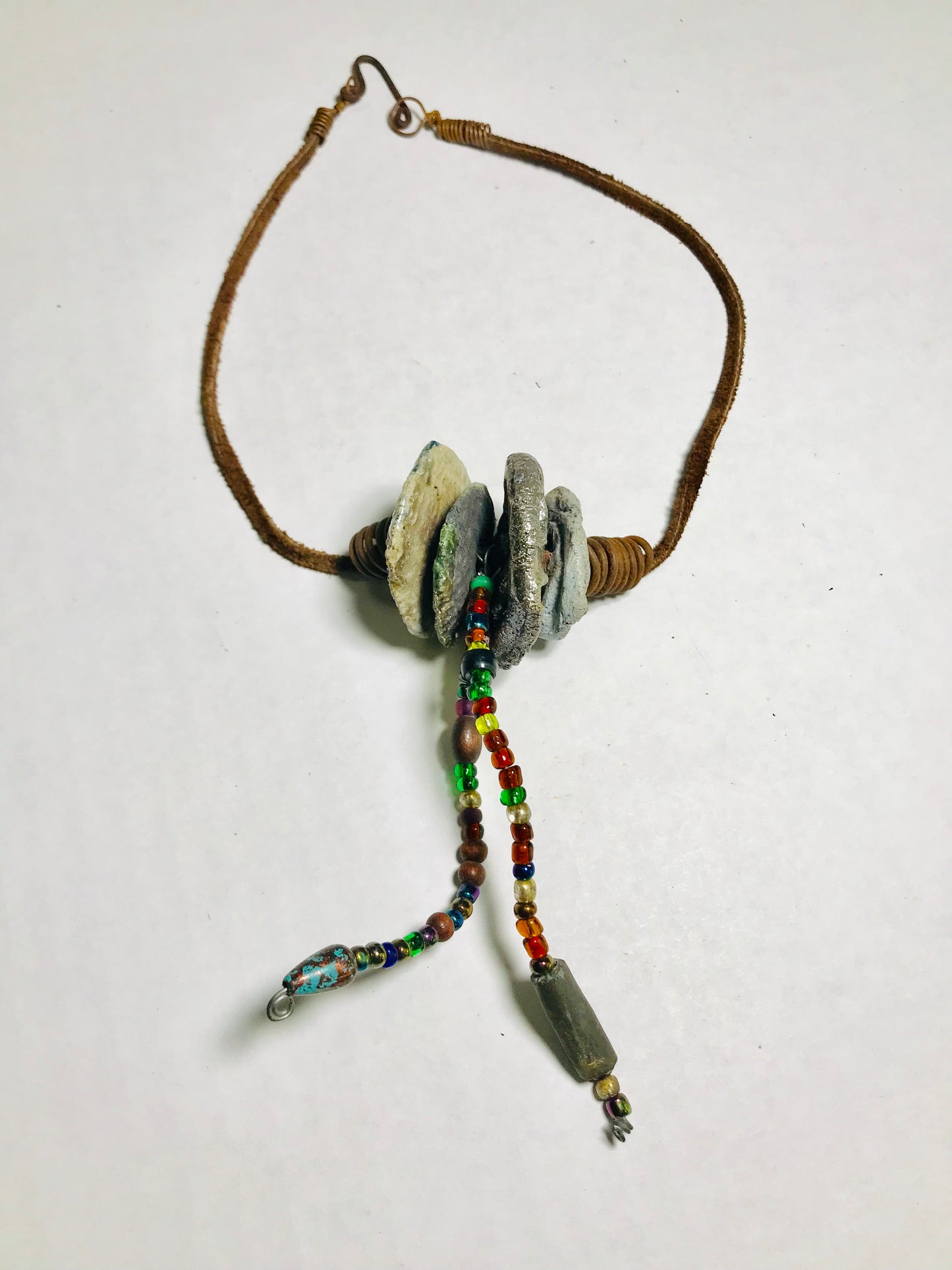 Raku Necklace 4 Disc