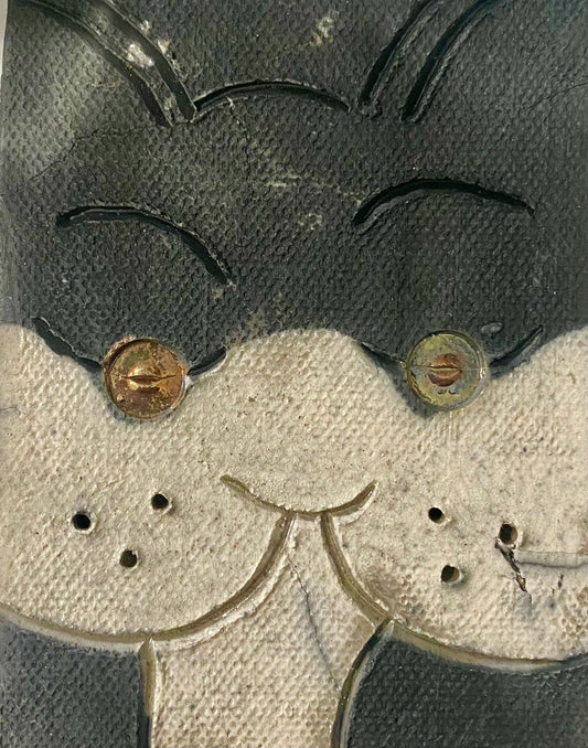 Raku Cat Tile-14