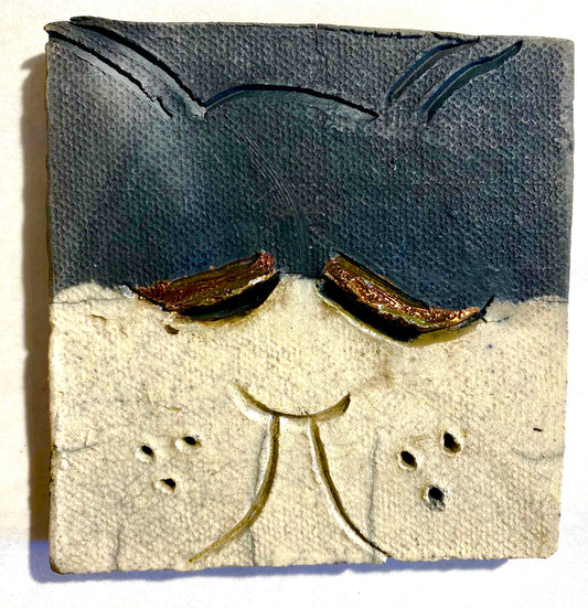 Raku Cat Tile-8