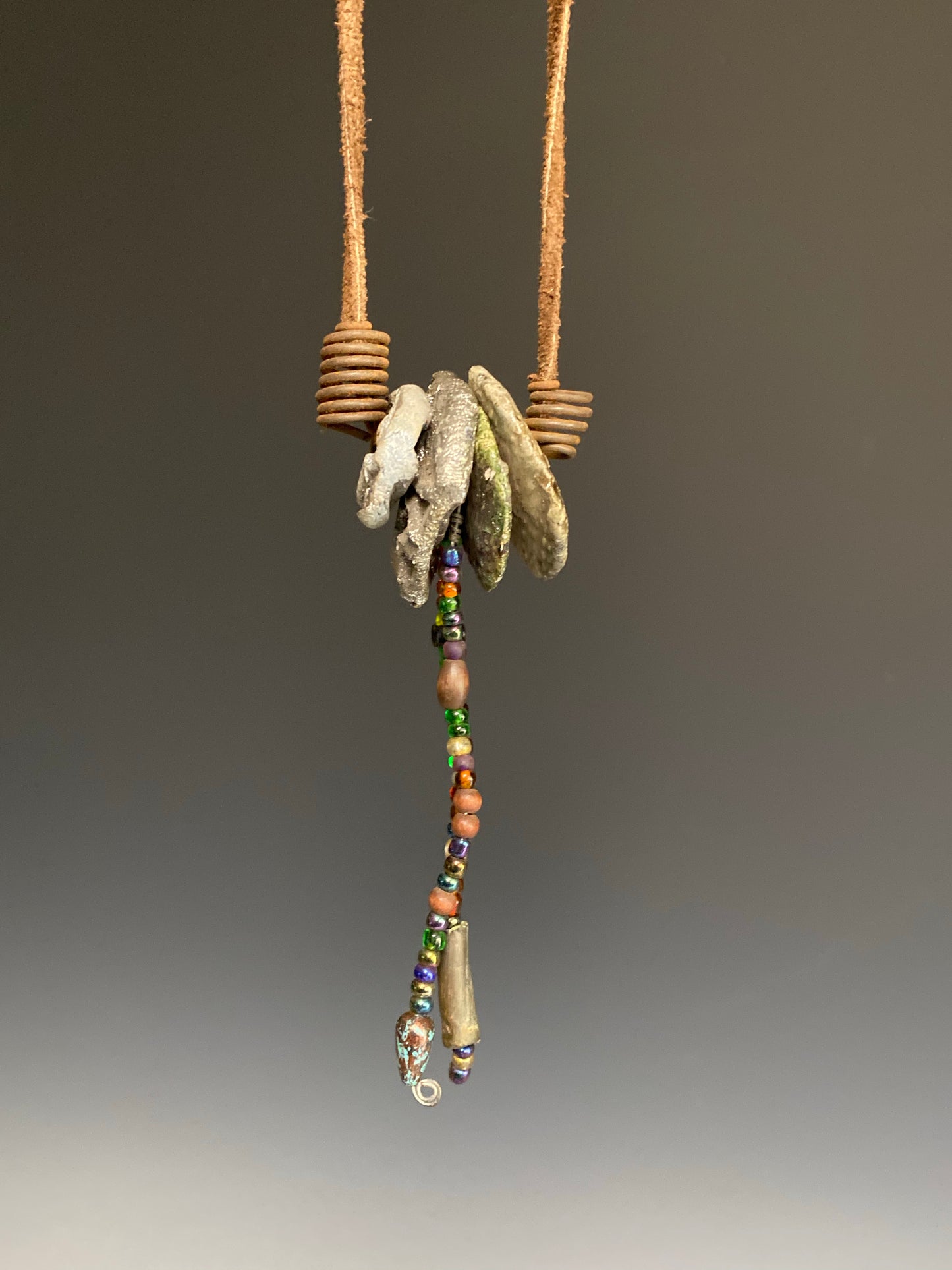 Raku Necklace 4 Disc