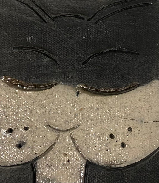 Raku Cat Tile-12