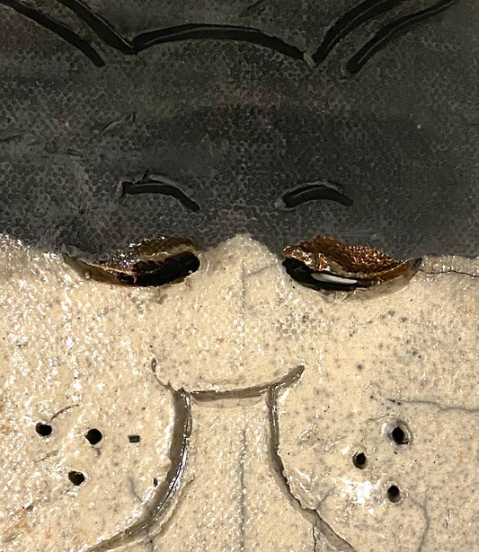 Raku Cat Tile-19