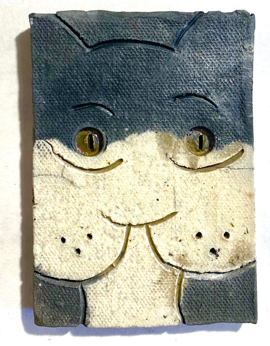 Raku Cat Tile-6