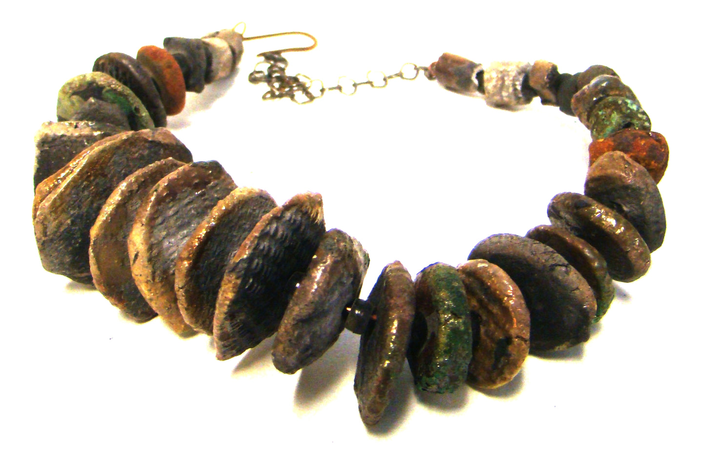 59 Beaded Raku Necklace