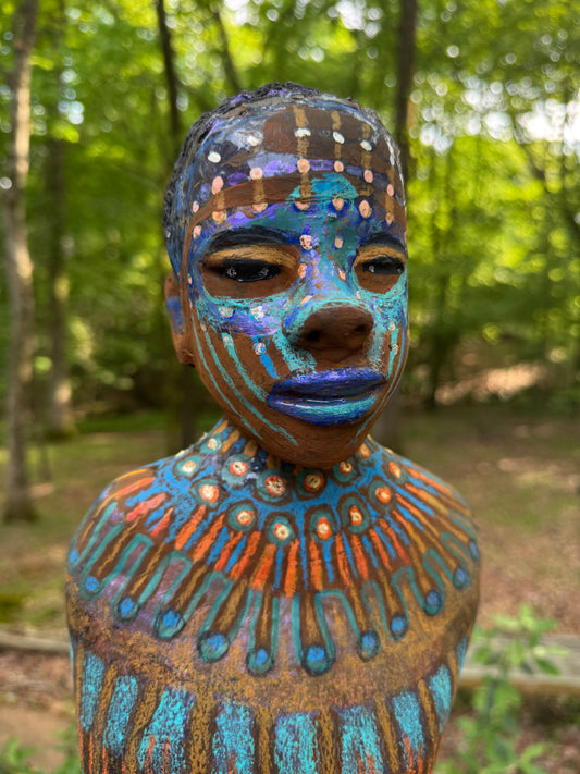 Artist’s Statement:

“Through pattern and color, I honor the memory of those who walked before us—silent protectors whose spirit endures in clay.” — Lester Jones