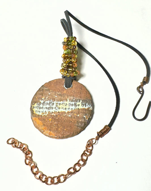 Earthy Disc Necklace-1