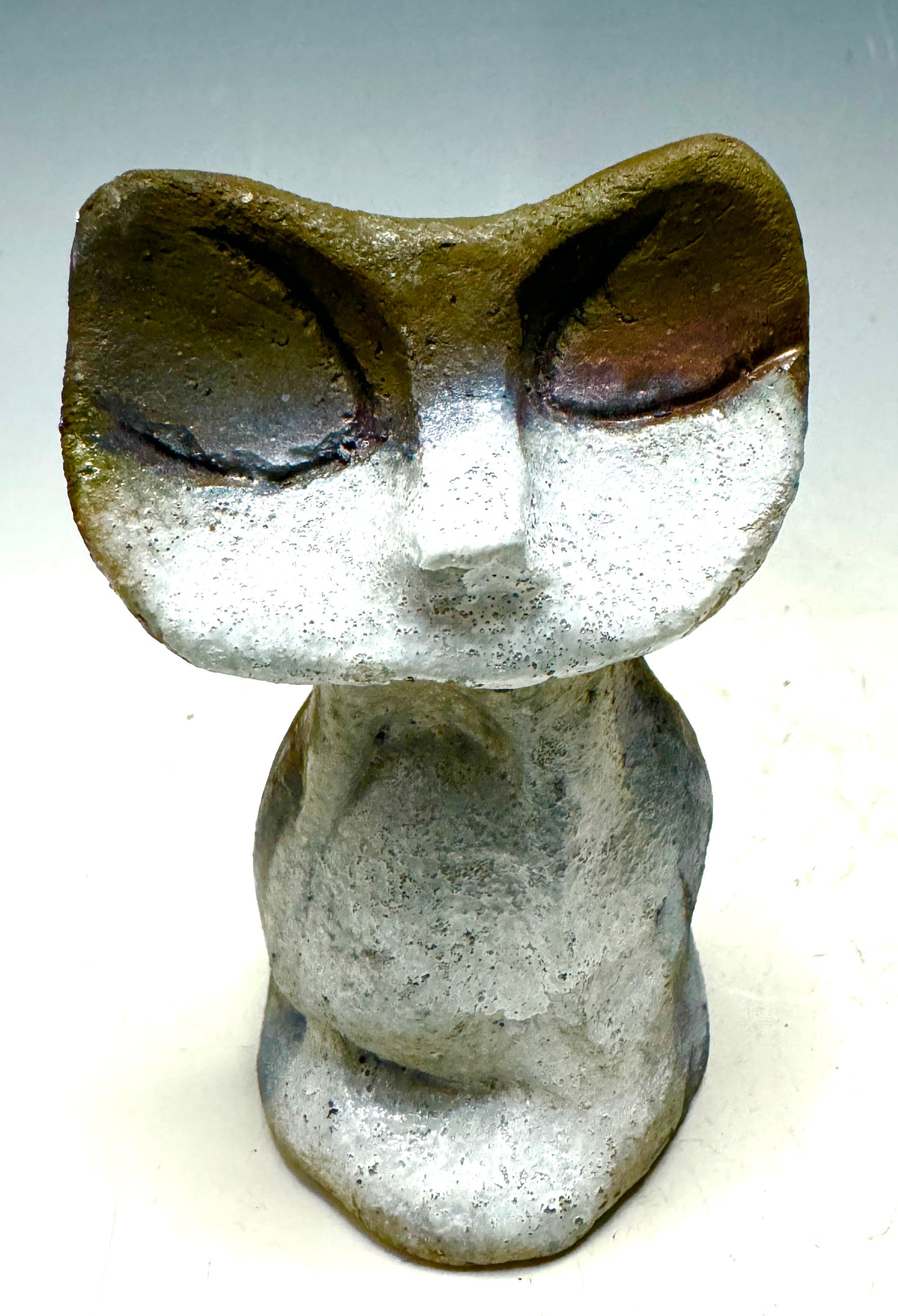 Welcome HK-3, the most adorably purr-fect feline friend about! At only 4' x 2" x 2", she's totally lightweight and ready to make any room happier. Her happy gray color shimmering and her 5 oz. mass sure to bring a smile to your face. Invite bliss into your home with this delightful kitty-cat cutie!