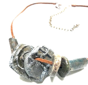8 Beaded Raku Necklace