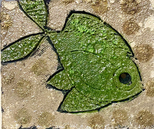 Raku Fish Tile-22