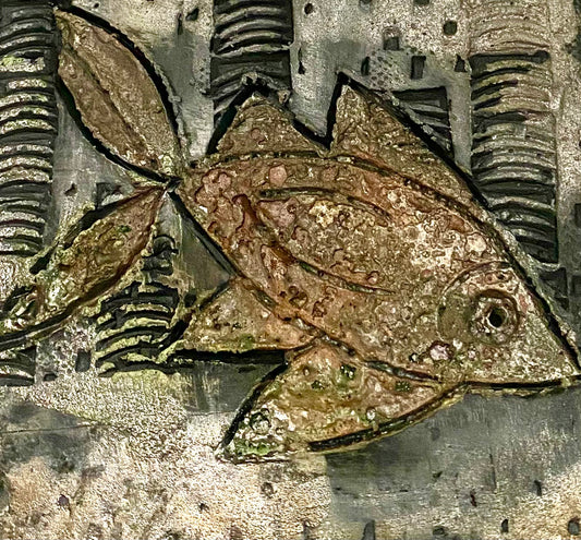 Raku Fish Tile-7